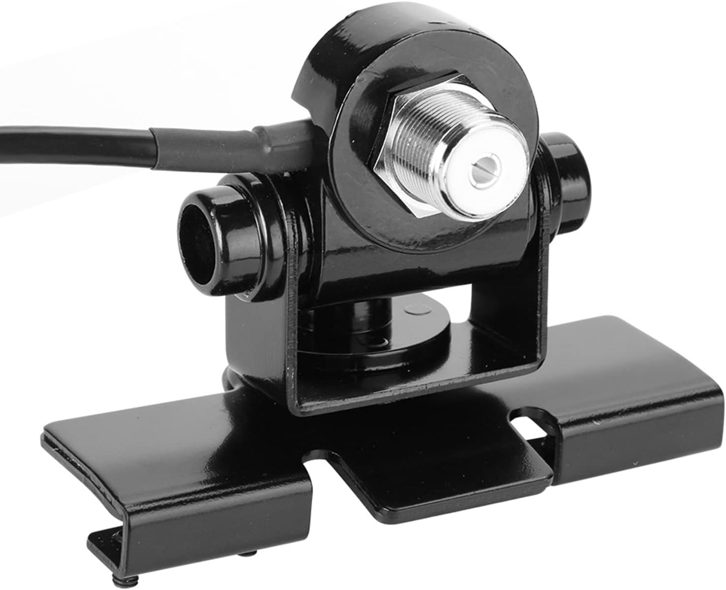 Vehicle Radio Mobile Radio Antenna Mount, Fix Bracket with PL259 Connector 5M 16.5 Feet RG-58 Cable, for Mobile Car Clamp/Holder Mount Trunk Lid/Hatchback/Door image number 6