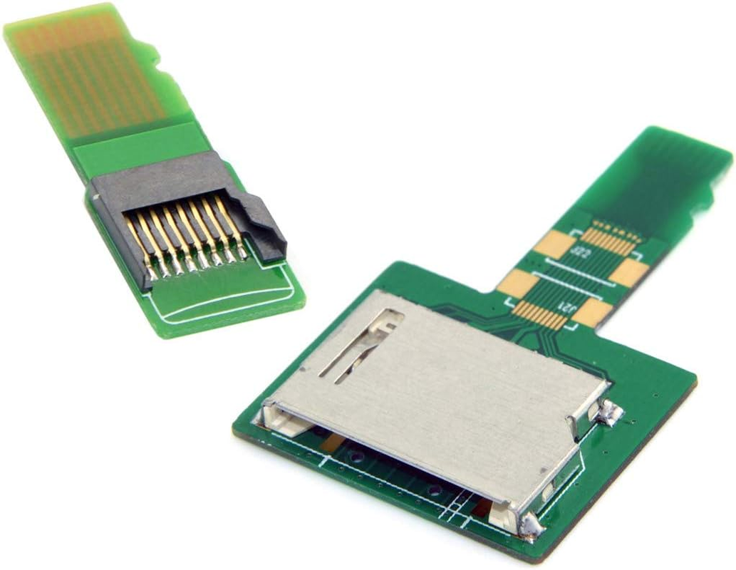 Cablecc 1Set SD TF Card Socket Female to Micro-Sd TF Male Memory Card Kit Extension Adapter Testing Tools Extender image number 5