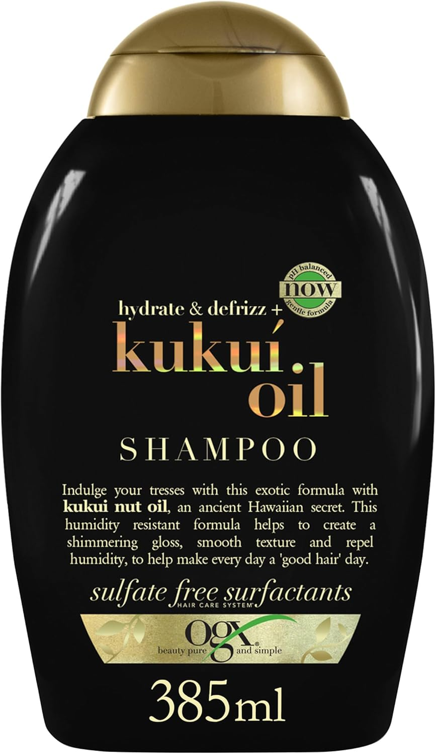 OGX Kukui Oil Shampoo, Hydrate plus Defrizz, 13 Ounce image number 3