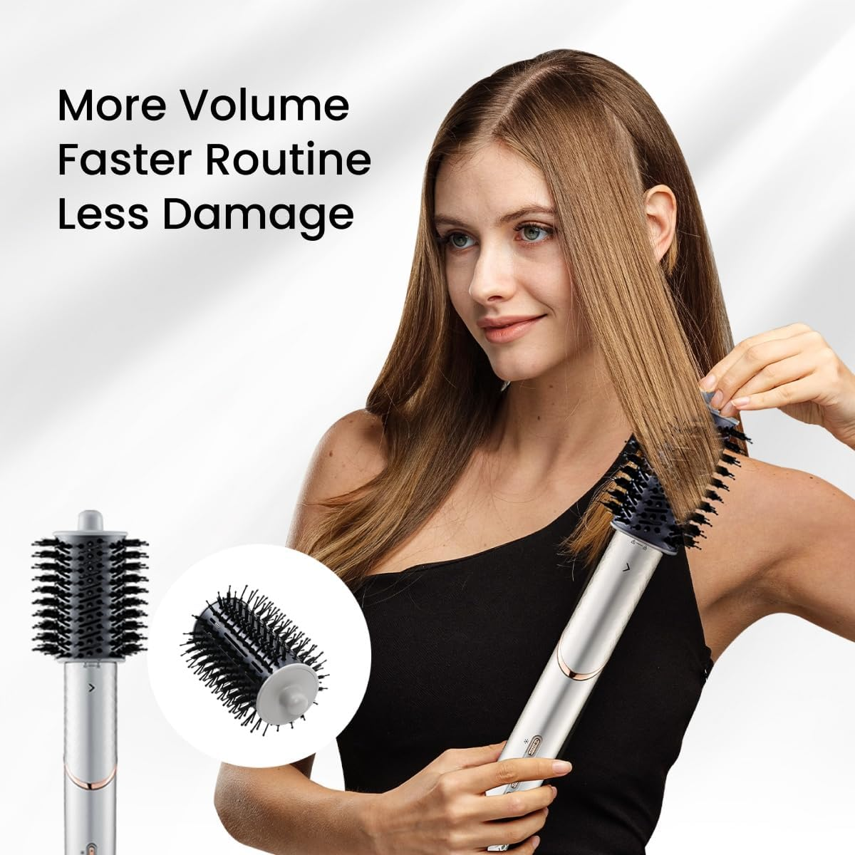 GLAMUP&reg; 5 in 1 Flex Hair Styler-Advanced High Speed Hair Dryer with Air Curler, Hair Dryer Brush, No Heat Damage, for All Hair Types, Perfect for Travel, Gift Set