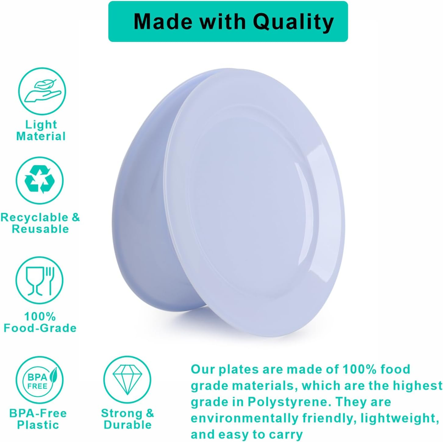 Picnic Backpack Accessories for 2 - Includes 16 Pcs, Portable Travel Utensils with Case, Reusable Camping Cutlery Plates, Stainless Steel of Spoons and Forks, for Hiking, Camp image number 4