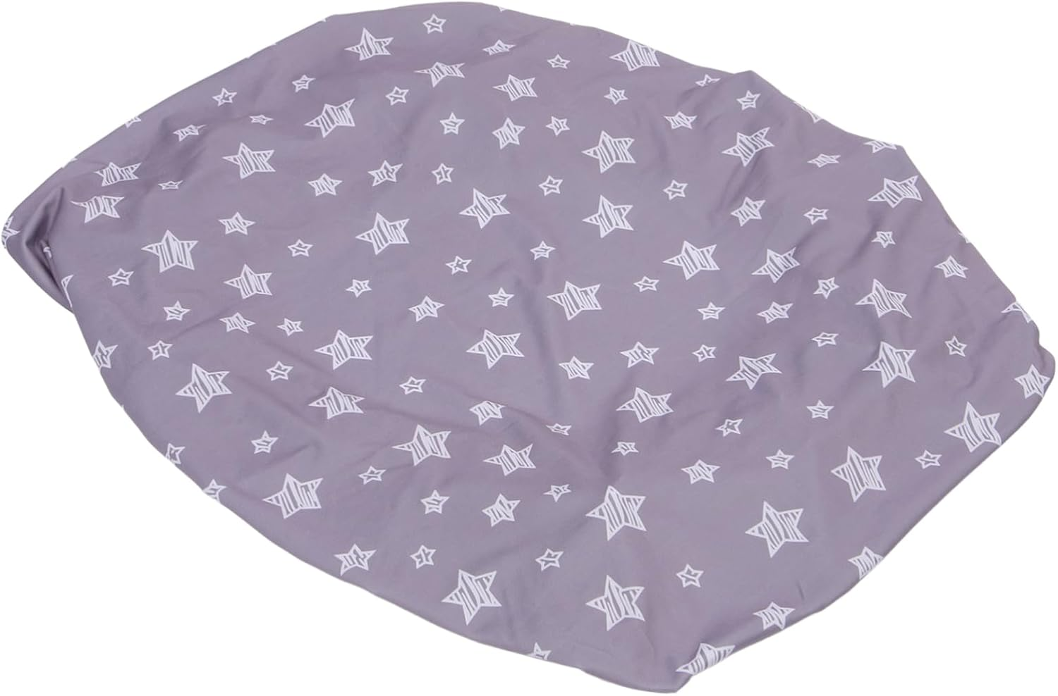 Reusable Changing Pad Cover for Soft Diaper Change Table Fits Standard Changing Pads and Cradle Mattresses Breathable and Comfortable Design Grey Stars Pattern image number 3