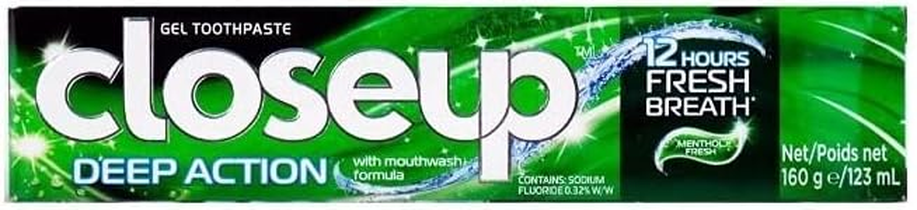 Closeup Deep Action Menthol Fresh Gel Toothpaste 160 G image number 1