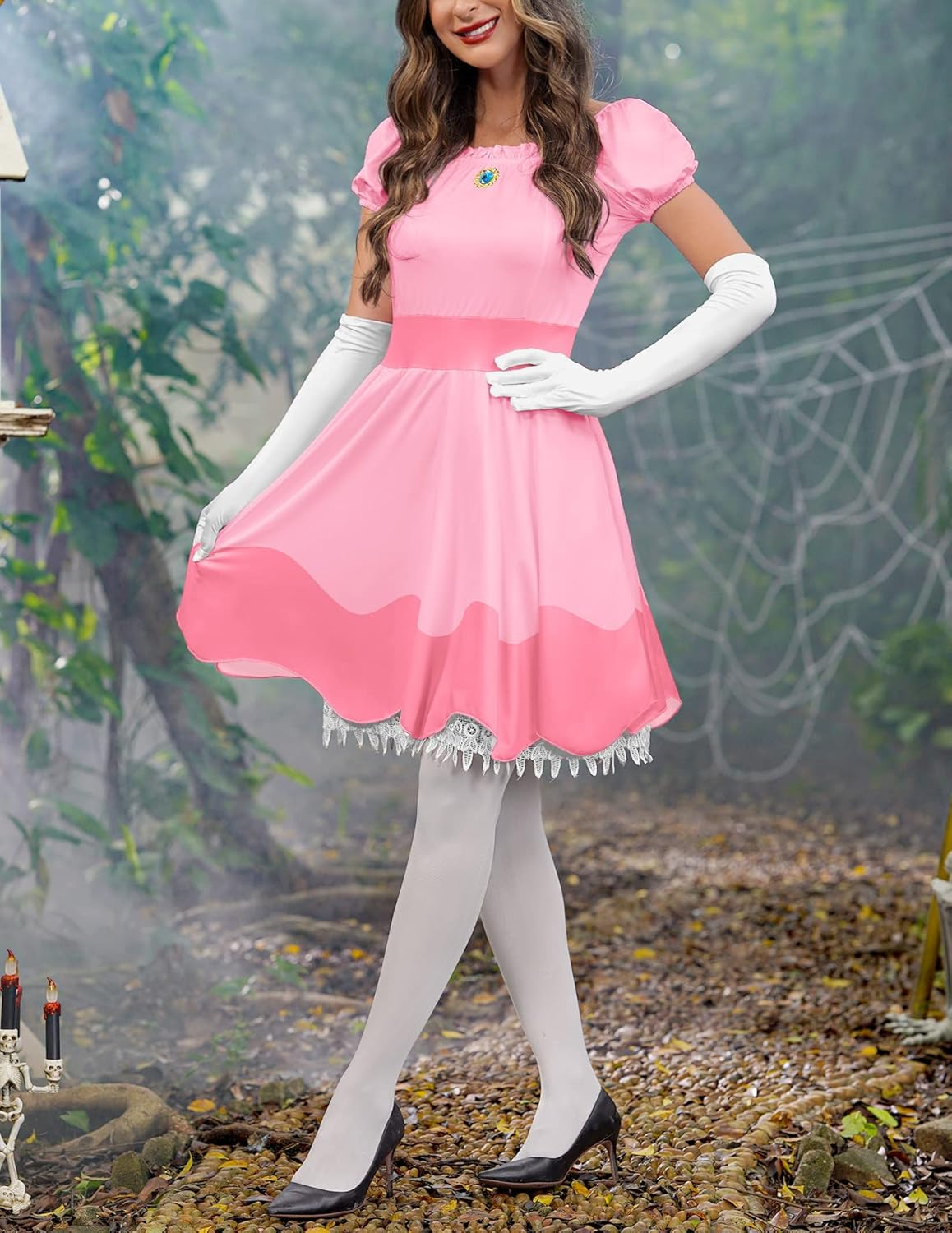 For G and PL Women'S round Neck Long Sleeve Stitch Plain Casual Tunic Top with Pocket