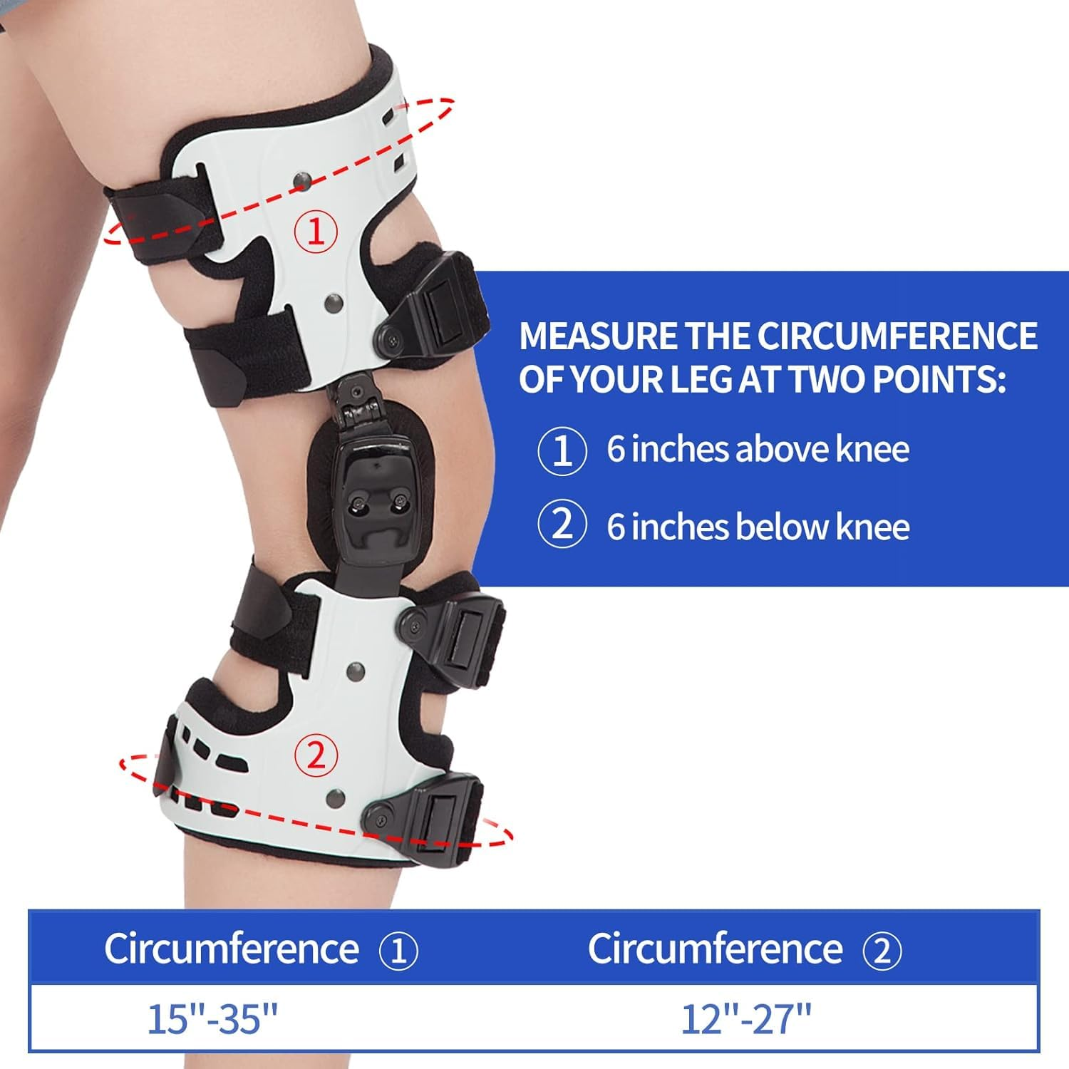 OA Unloader Knee Brace, OA Knee Brace Medial Unloader Knee Support for Osteoarthritis, Arthritis Pain, Avascular Necrosis, Bone on Bone Knee Joint Pain and Degeneration (Left) image number 1