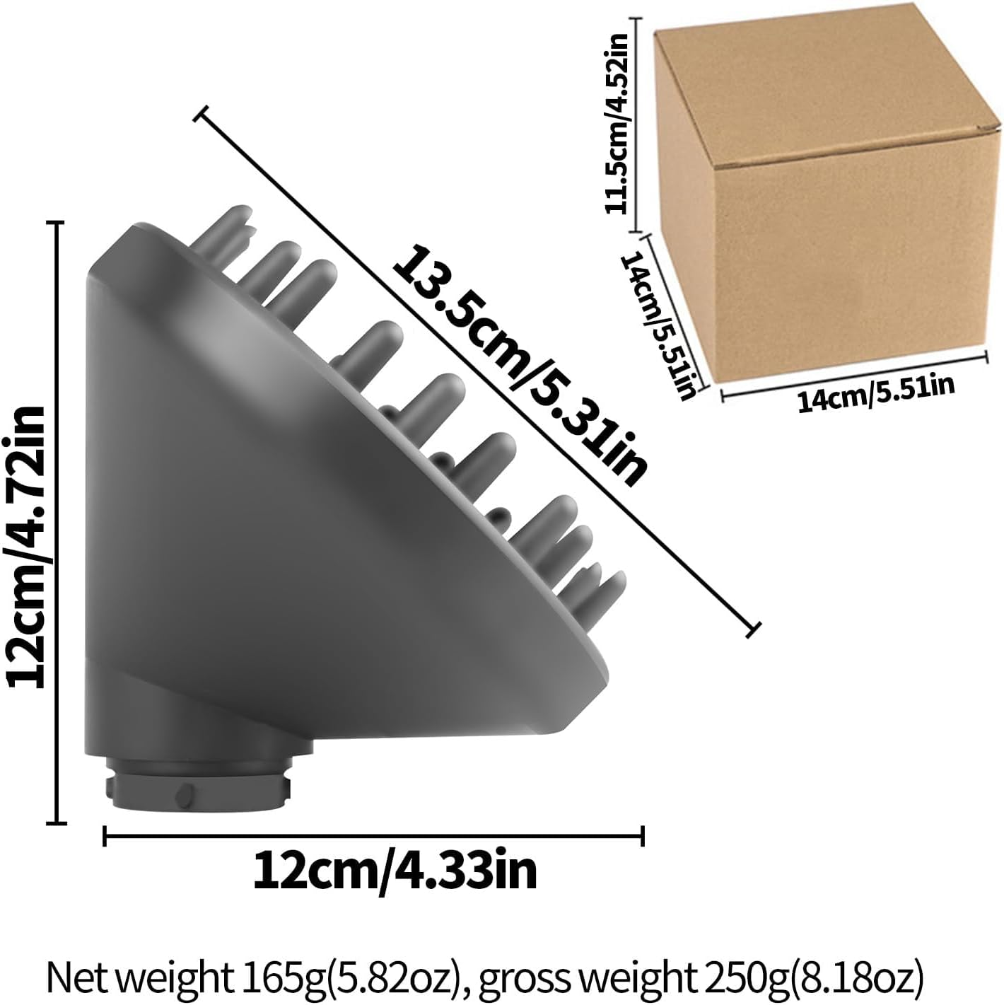 Upgraded Diffuser Attachment for Dyson Airwrap &ndash; Larger Nozzle for Faster Drying & Defined Curls, Compatible with All Dyson Airwrap & Curling Iron Models image number 3