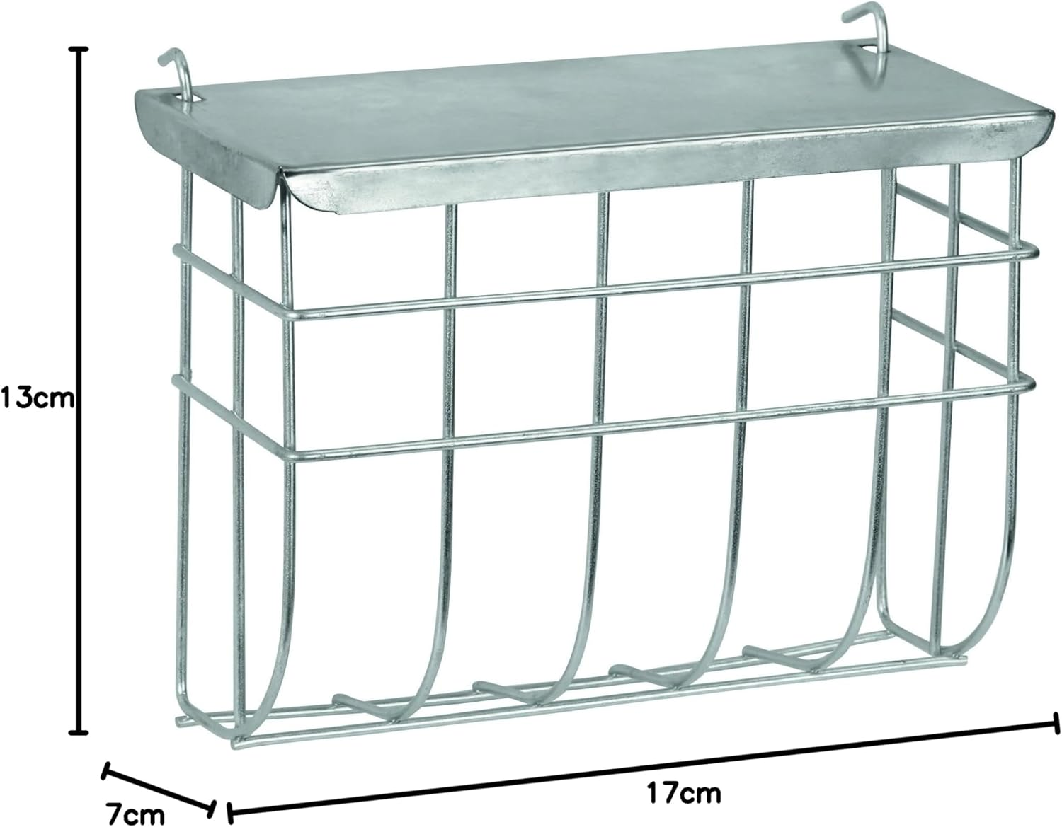 Kerbl Metal Hayrack with Cover, 17 X 13 Cm image number 1