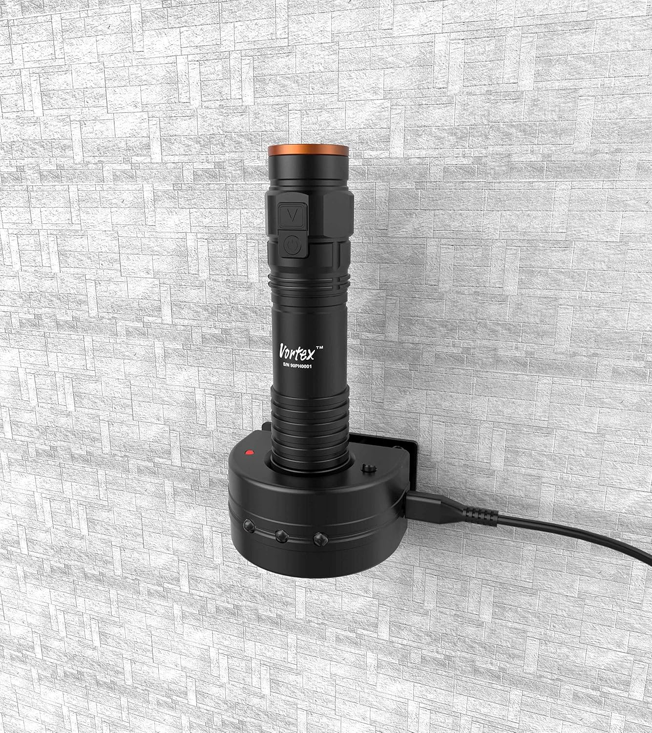 Vortex TX200 Emergency Rechargeable USB Wall Mount Charging Dock Flashlight for Power Failure image number 3