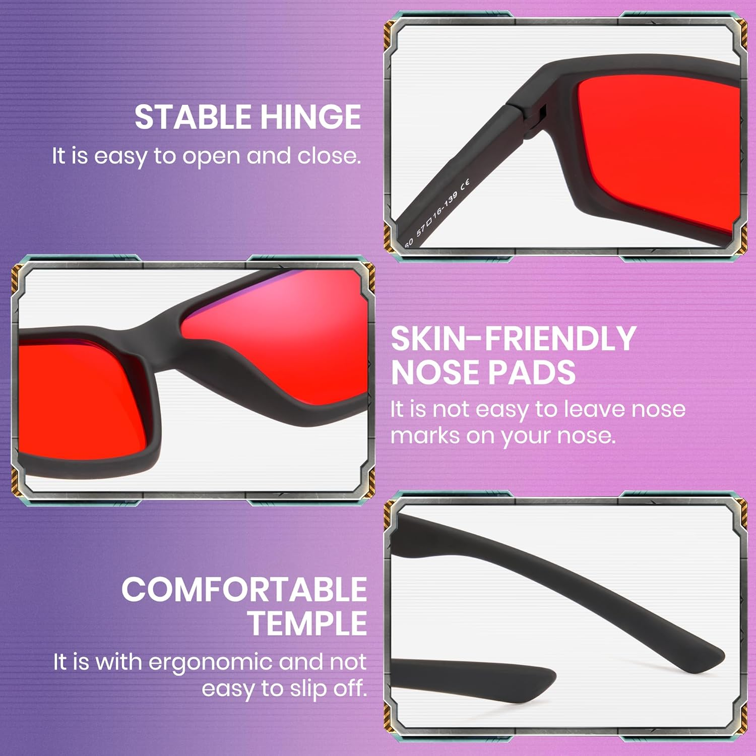 Cyxus Blue Light Blocking Glasses anti Eye Strain Gaming Computer Gaming Eyewear