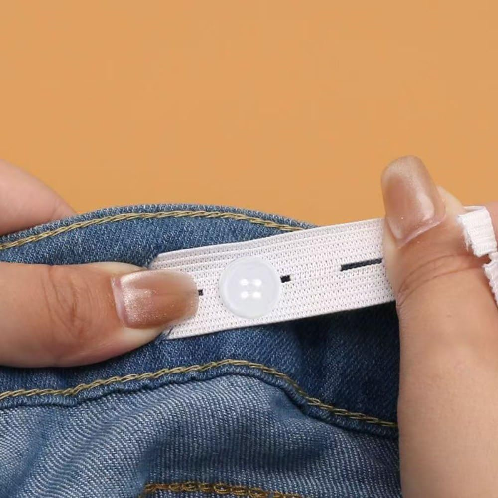 2 Rolls Elastic Band with Holes,Yifarube 1Inch Width Buttonhole Stretch Strip with Soft Tape Measure and 20Pcs Resin Button for Crafts DIY Waistbands (White and Black,5.5 Yard Each)