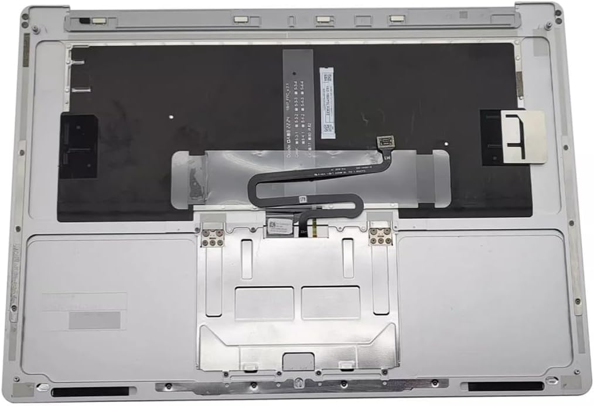 Palmrest Keyboard Touchpad Keyboard for Microsoft Surface Laptop 3/4/5 13.5" 15" Keyboard, 1873 1951 Keyboard (13.5&lsquo;&rsquo; Silvery Keyboard)