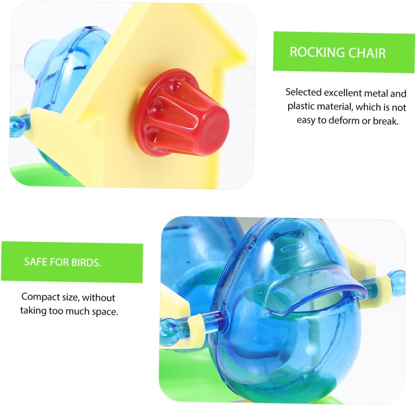 POPETPOP Parrot Slow Feeder for Pet Bird Training Space Saving Foraging Feeder with Creative Design Durable Cage Attachment Easy to Clean Random Color Random Color image number 5