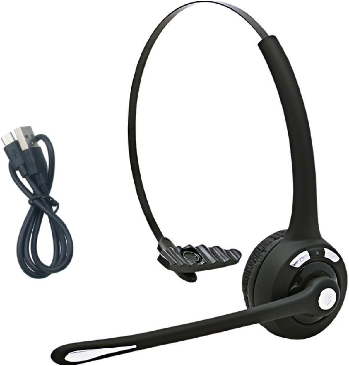 Wireless Headphone with 330&deg; Rotatable Mic & Adjustable Headband Clear Sound BT5.0 Over-Ear Headset Max 10M 13H Playtime image number 1