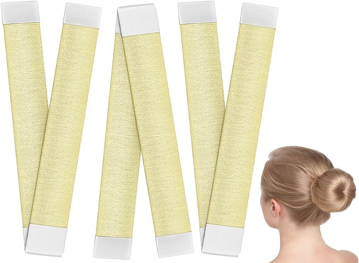 YOKONICOY Easy Snap-And-Roll Bun Hair Tool,4Pack Hair Bun Maker, Magic Bun Tool, Donut Hair, Perfect Bun Makers Hair Pins French Twist Donuts for Updos Kids Women Ballerina Bun Shaper Easybun