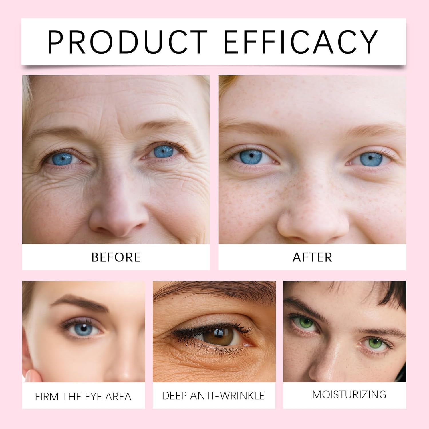 Instalift PDRN Collagen Eye Patches, Firming Lifting under Eye Masks for Puffiness and Dark Circles, Smoothing Hydrating Gel Pads for Tired Eyes, Eye Brightening Care with Collagen & PDRN (1Box) - 4Boxes image number 5