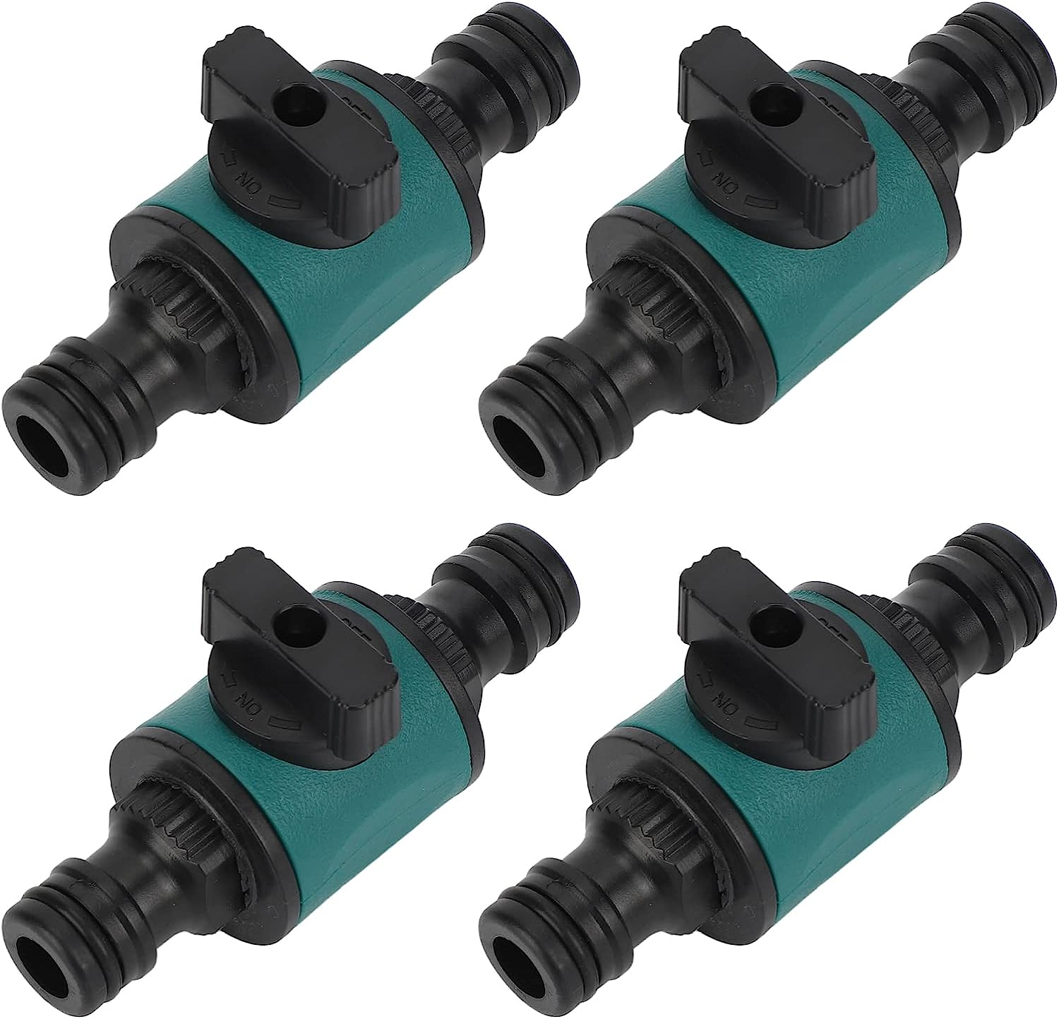 Dual Head Garden Hose Adapter, ABS Plastic Quick Connector for Water Stop Joint, Removable Valve Fittings, Suitable for Garden Beds, Farms, Lawns, Greenhouse Gardening