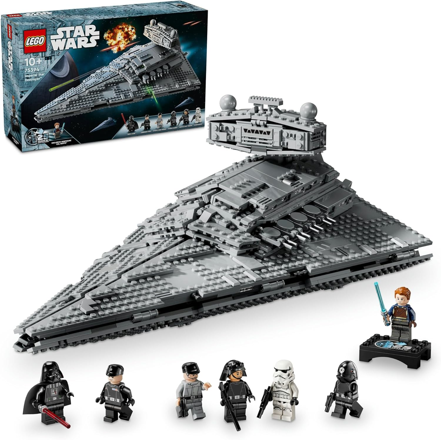 LEGO Star Wars Imperial Star Destroyer Building Toy, Collectible New Hope Kids Toy Has a Darth Vader Character Minifigure with a Red Lightsaber, Model Kit for 10 plus Year Old Boys, Girls & Fans 75394