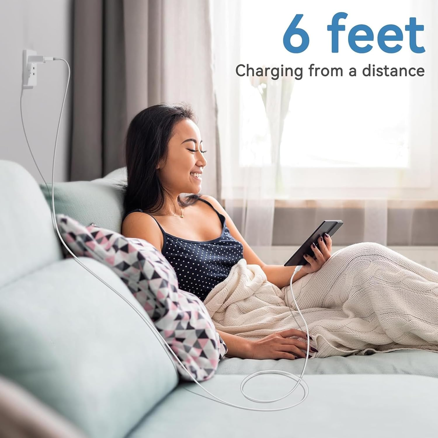 Amazon Kindle Replacement USB Cable, White (Works with 6", 9.7" Display, 2Nd and Latest Generation Kindles) image number 2