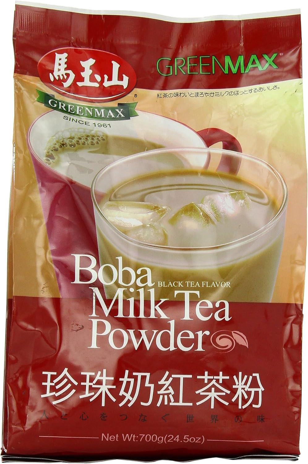 Greenmax Boba Milk Tea Powder, Black Tea, 24.5 Ounce image number 4
