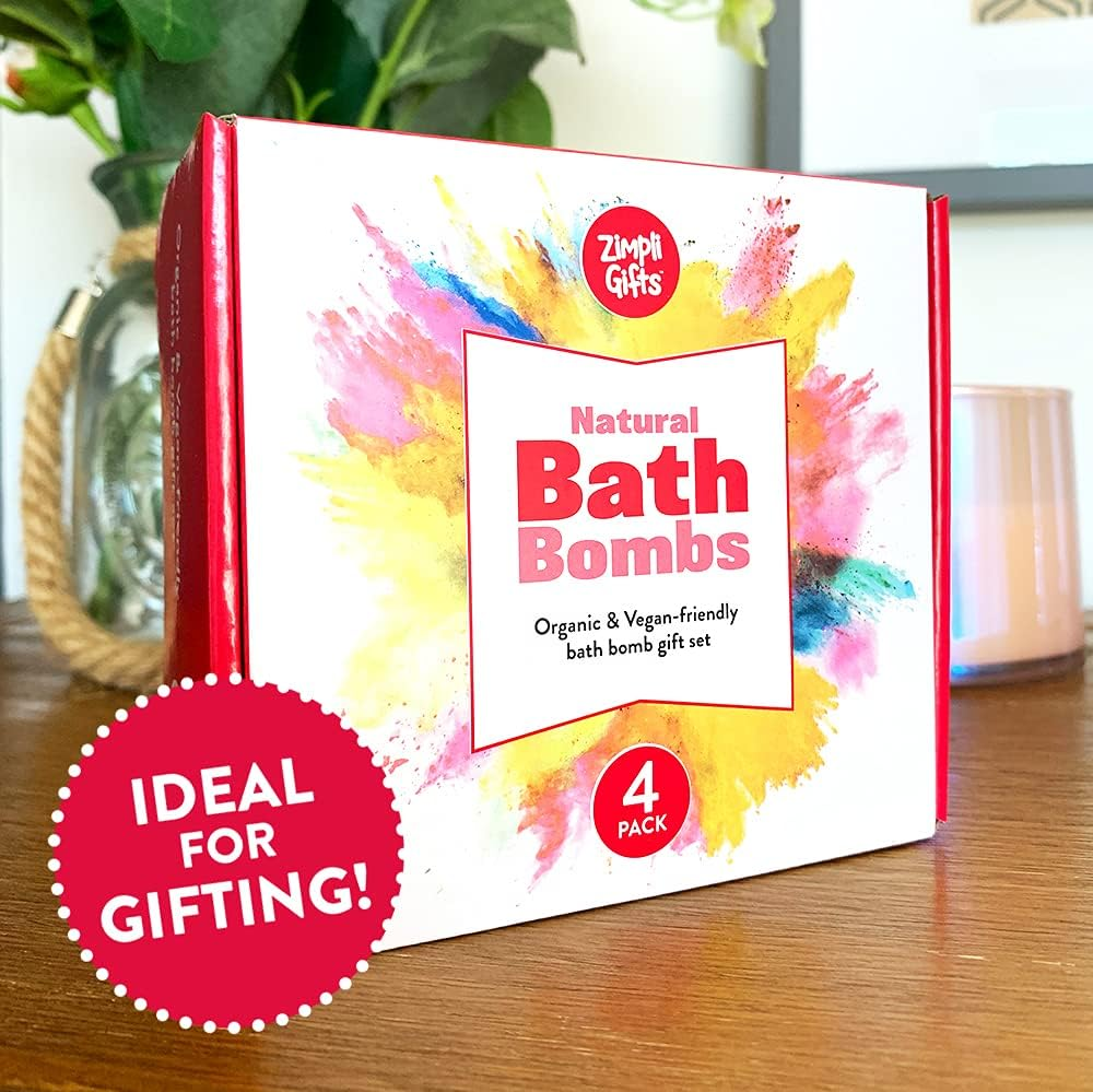 Zimpli Gifts 16 X Bath Bombs Gift Set for Mother'S Day & Valentine'S Day, Handmade Luxury Fizzing Bath Fizzers for Women, Relaxing Beauty Kit, Vegan Friendly & Cruelty Free image number 1