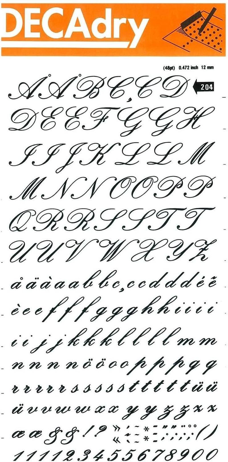 Transferable Letters and Numbers, Black, Numbers, 2.5 Mm, Black image number 4