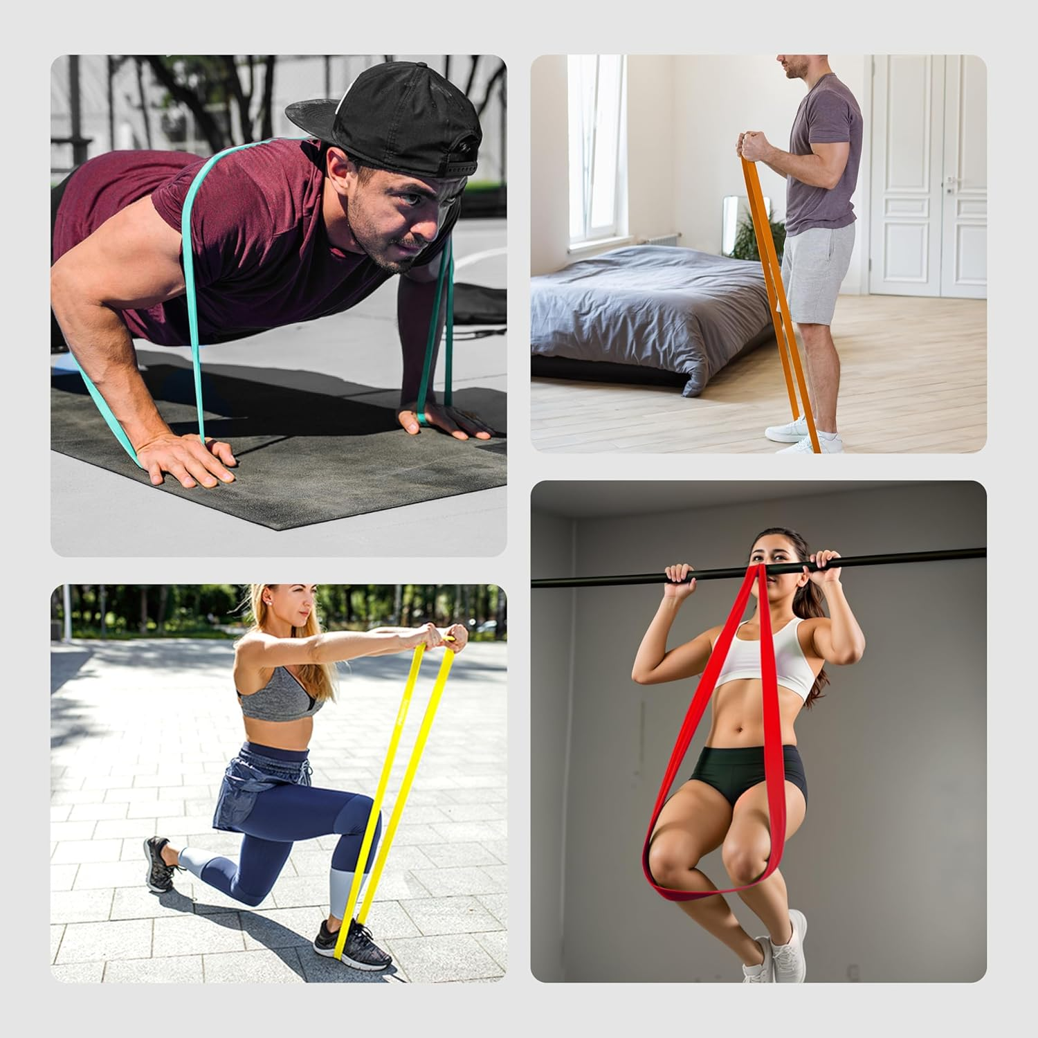 PROIRON Pull up Bands - 2025 Traditional Upgrade Resistance Band Assisted Power Bands for Workout, Yoga, Weightlifting, Physical Therapy, Rehab, Bench Press, Dead Lift, Improve Mobility and Strength - Green image number 5