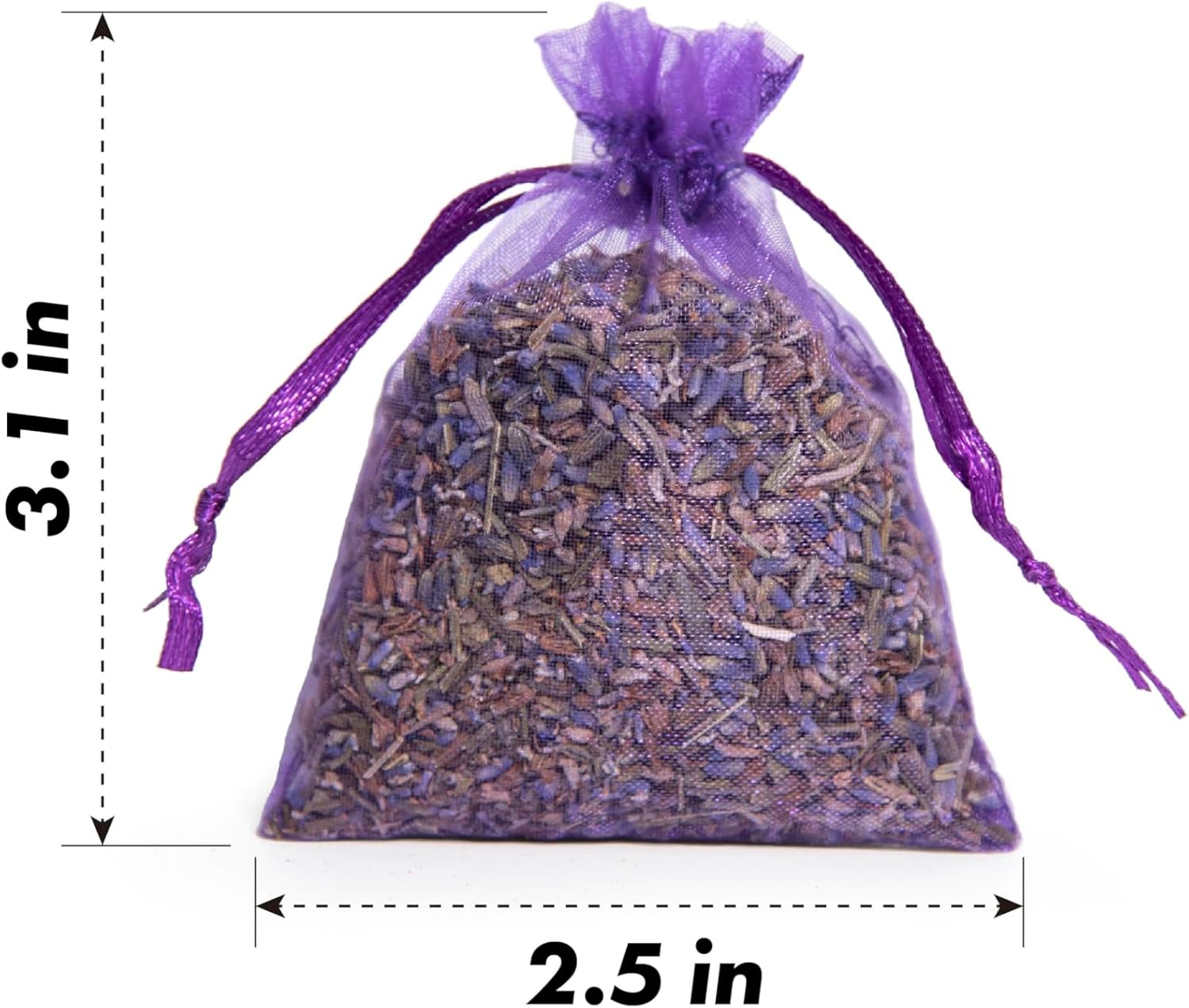 Bag of 25 Sachets Dried Lavender Flower Lavender Sachets for Drawers and Closets, LV-B-2 image number 1
