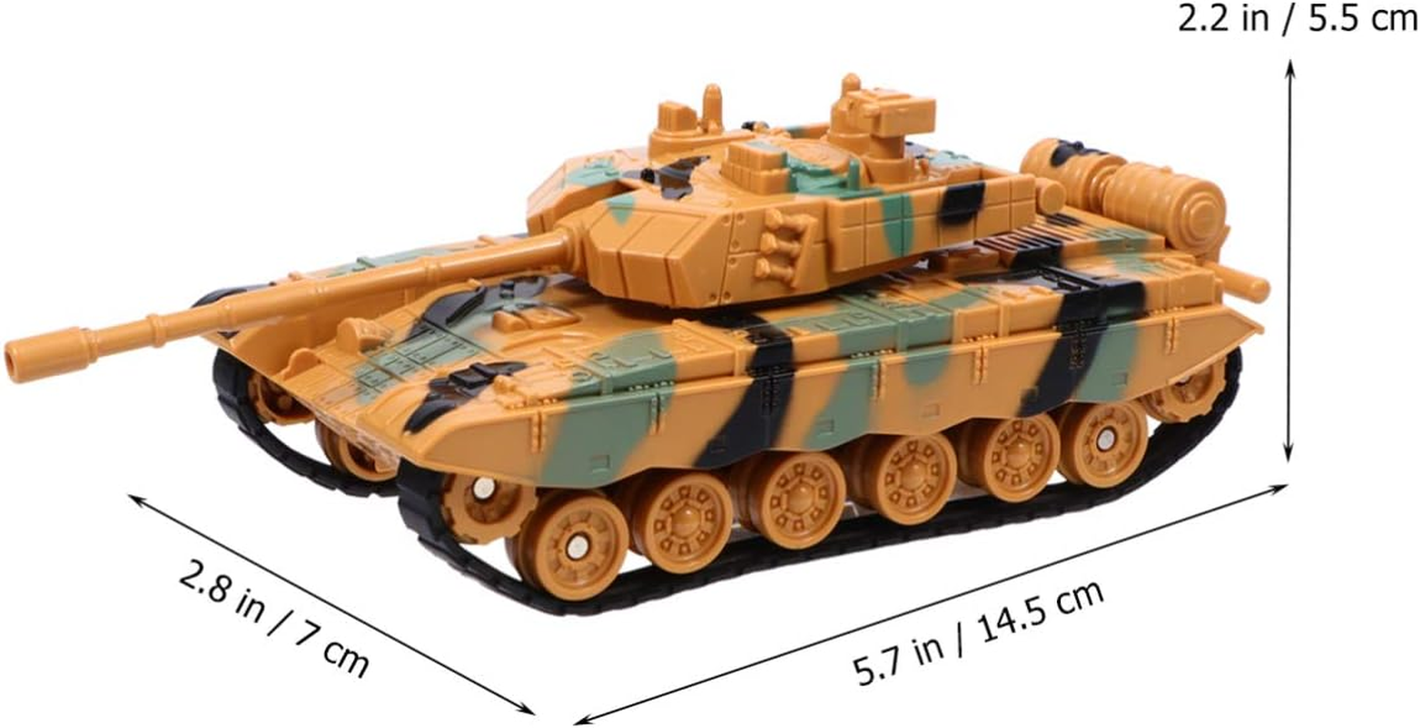 Toddmomy Tank Models Plastic Tanks Kids Toys Vehicle Toys Deck Decor for Kids Boys Girls image number 5
