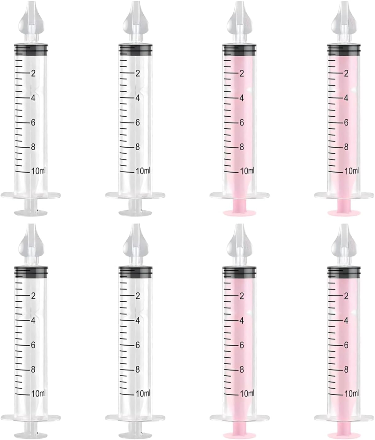 Nasal Aspirator, 8 Pcs Portable 10 ML Saline Nasal Spray Douche, Safe and Comfortable Syringe for Nasal Irrigator image number 3