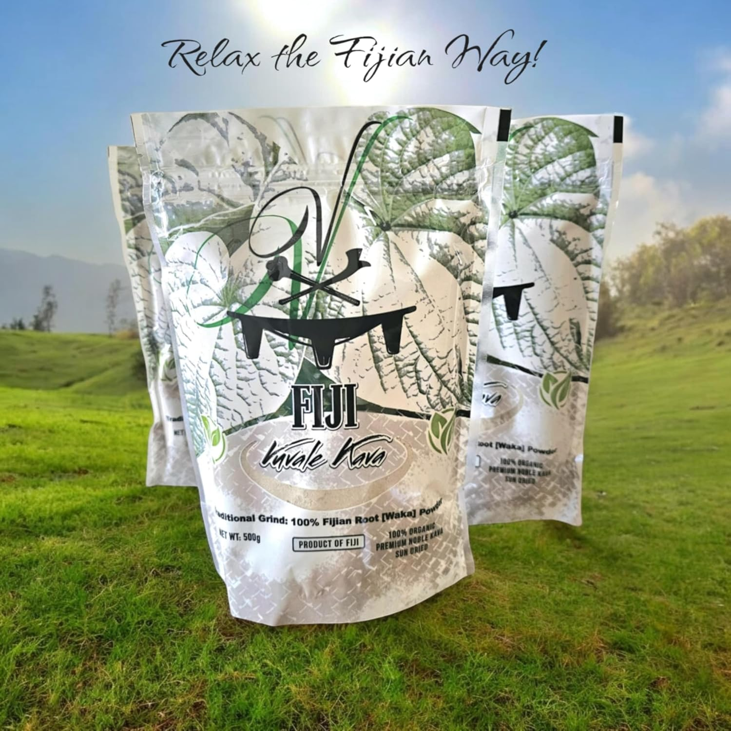 Fiji Vuvale Kava - Premium Noble Kava! Traditional Grind: 100% Organic, Fijian Root [Waka] Powder - 500G "Lab Tested Kava: Quality You Can Trust" image number 3