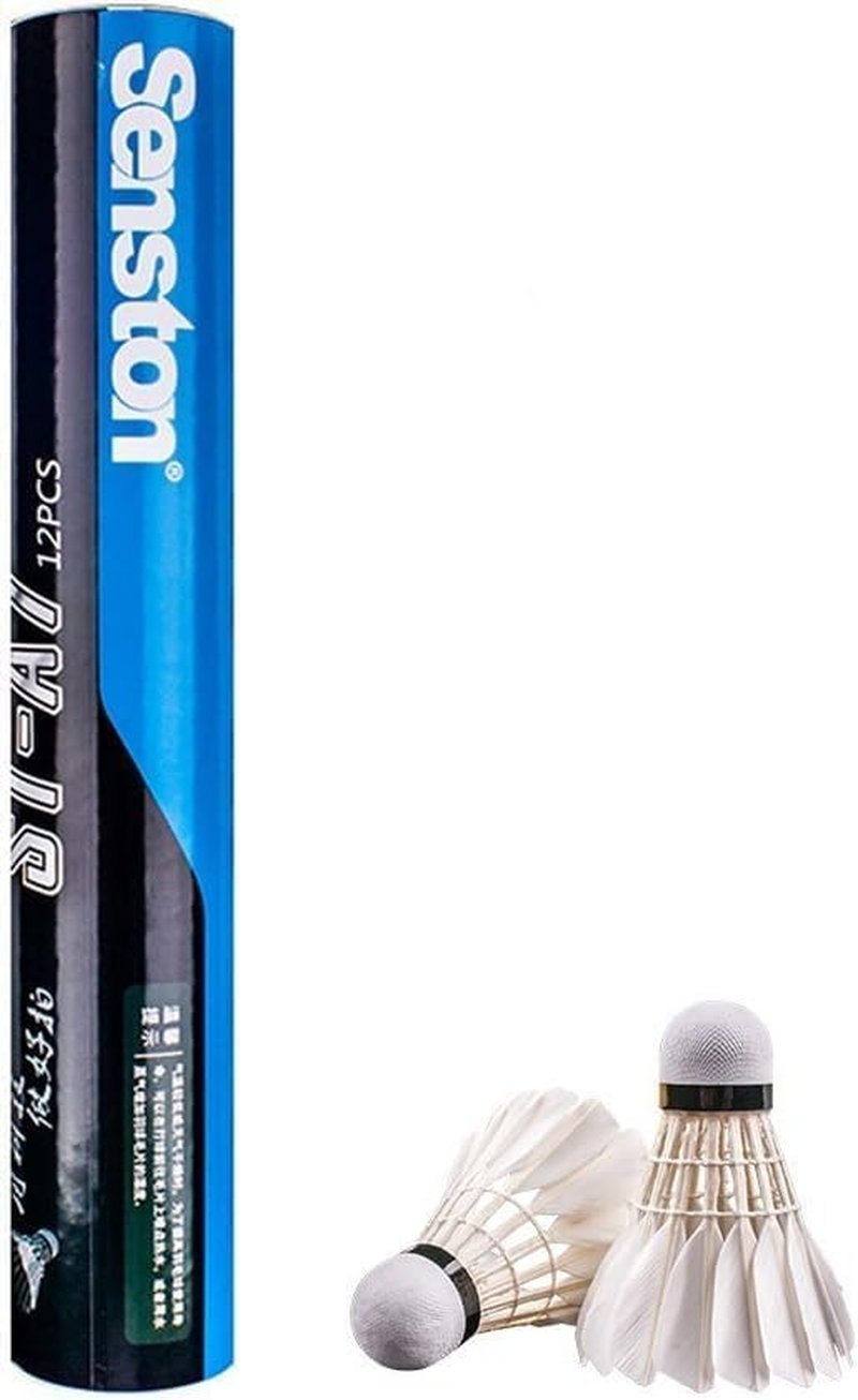 Senston Shuttlecocks 6-Pack / 12-Pack Feathers Badminton Ball Durability Badminton Shuttlecocks Training Badminton