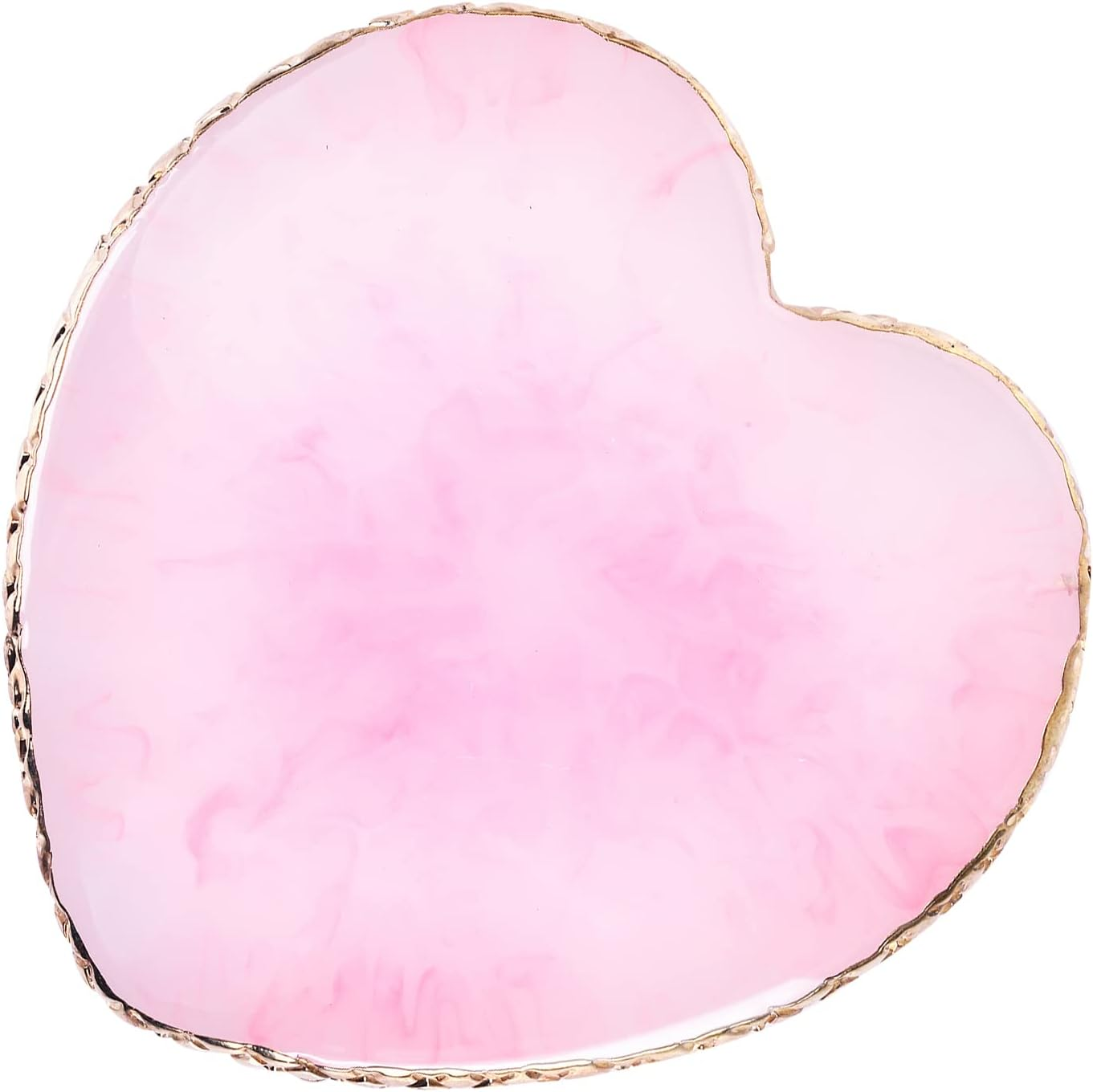 Resin Nail Art Palette Nail Mixing Palette Polish Color Mixing Plate Golden Edge Nail Holder Display Board Heart Shape Cosmetic Mixing Tools