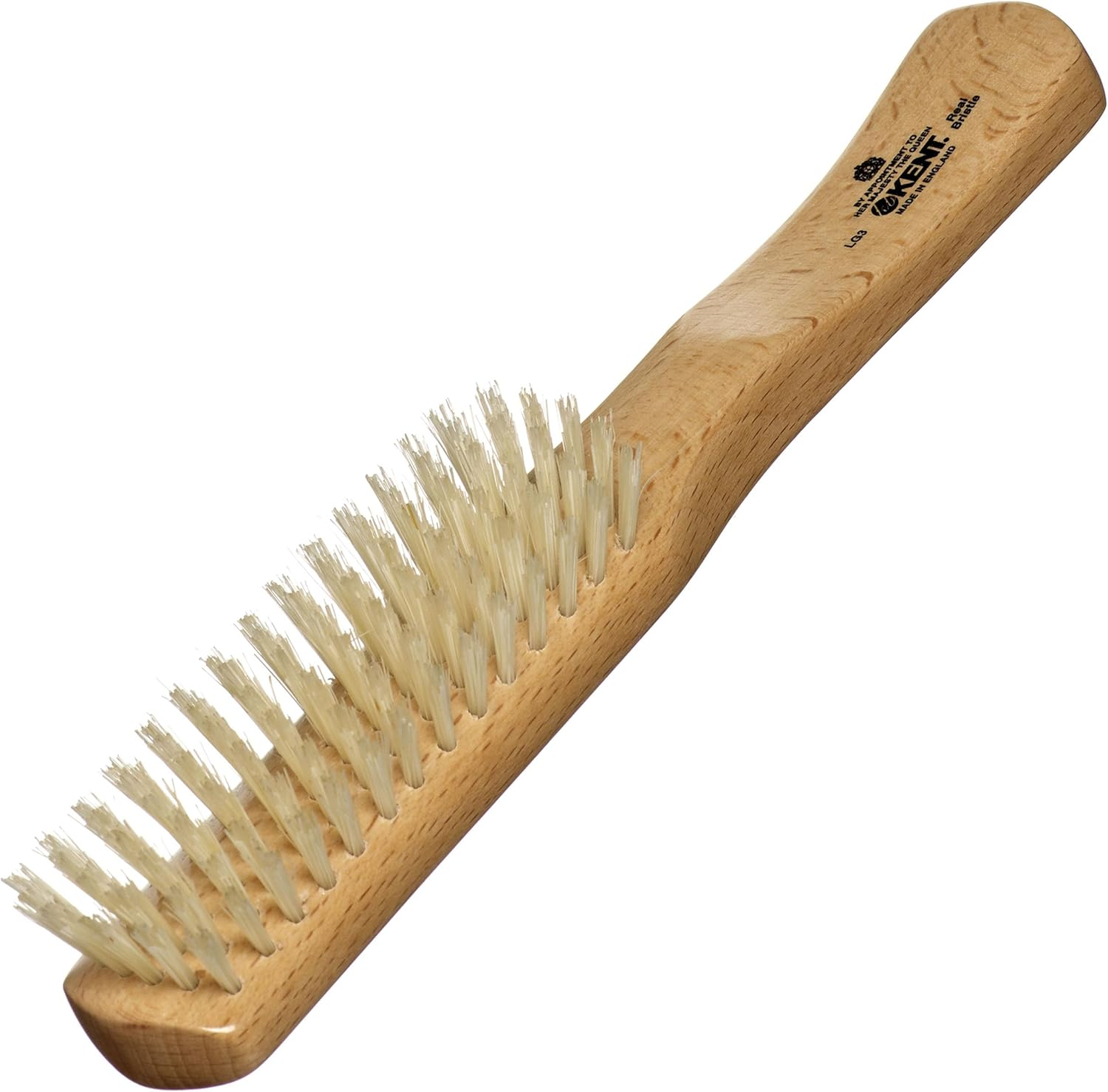 Kent LG3 Finest Hair Brushes for Women - Natural Beechwood and Boar Bristle Narrow Hairbrush for Fine or Medium Thickness Hair All Lengths - Dry Brush for Styling, Straightening, and Stimulating Oils image number 6