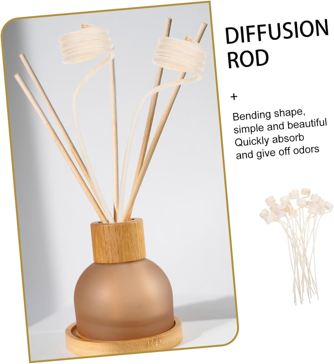 20Pcs Replaceable Aroma Diffuser Sticks Rattan Essential Oil Reed Diffuser Sticks for Home Fragrance Wedding Aromatherapy Household Use image number 4