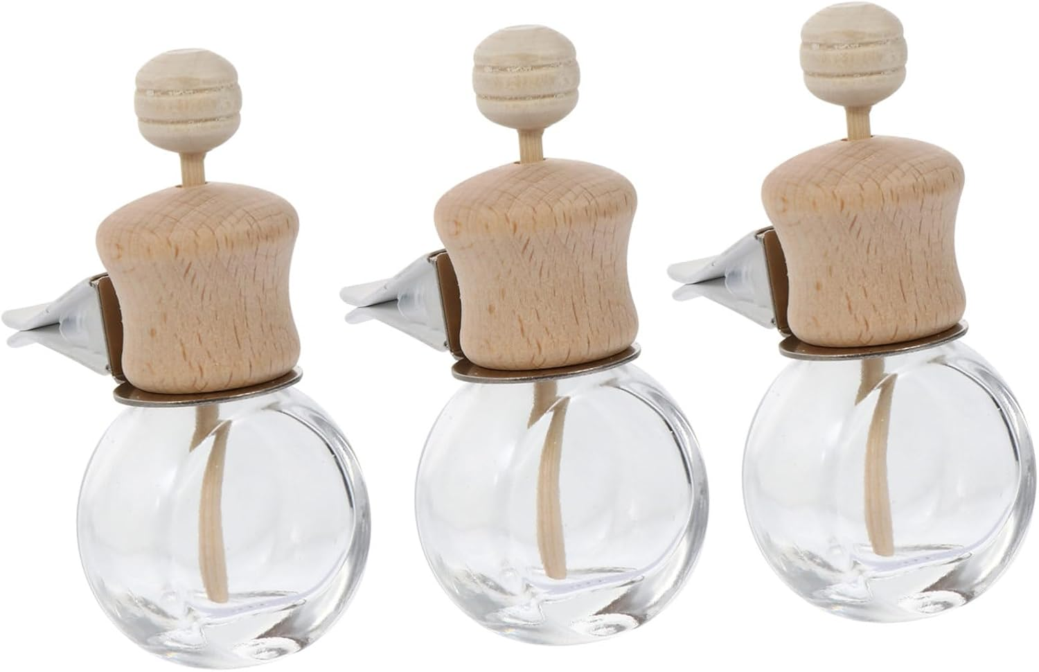 Ciieeo 3Pcs Car Diffuser Bottles Perfume Bottle for Auto Fragrance Aromatherapy Air Fresheners Easy Install for Car Elegant Design For