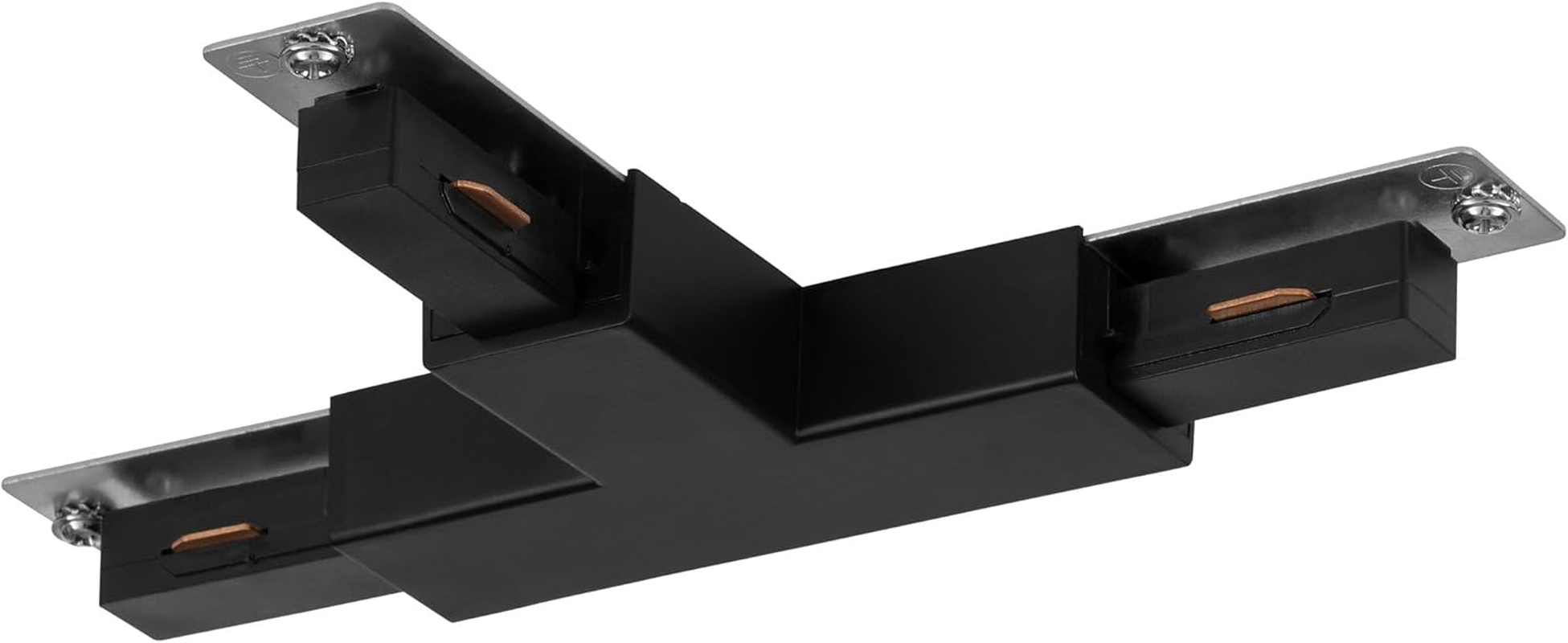 Eglo Accessories for Easy Track Rail System, T-Connector Strip Made of Black Plastic