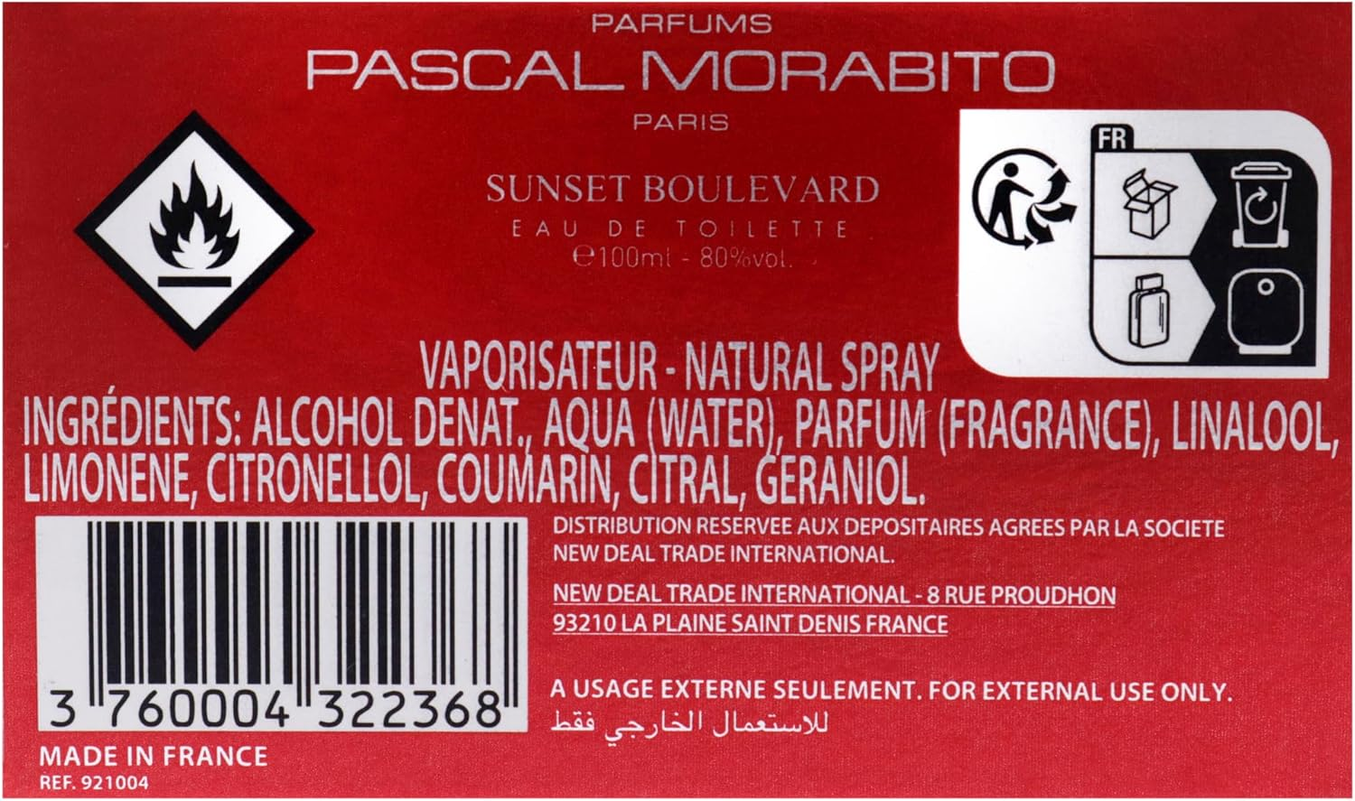 Pascal Morabito - Sunset Boulevard- 3.4 Oz Eau De Toilette - Fragrance Mist for Men - Spicy Woody Aromatic Scent - Cologne Spray with Apple, Geranium, Pepper, Veviter Amber, Patchouli Accords image number 1