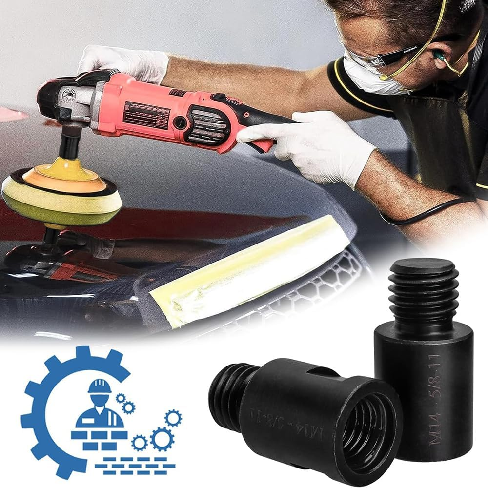 Yakamoz 2Pieces M14 Female to 5/8"-11 Male Angle Grinder Attachment Thread Adapter Converter for Hole Opener Angle Grinder, Wire Wheel Drill Adapter Tool image number 5