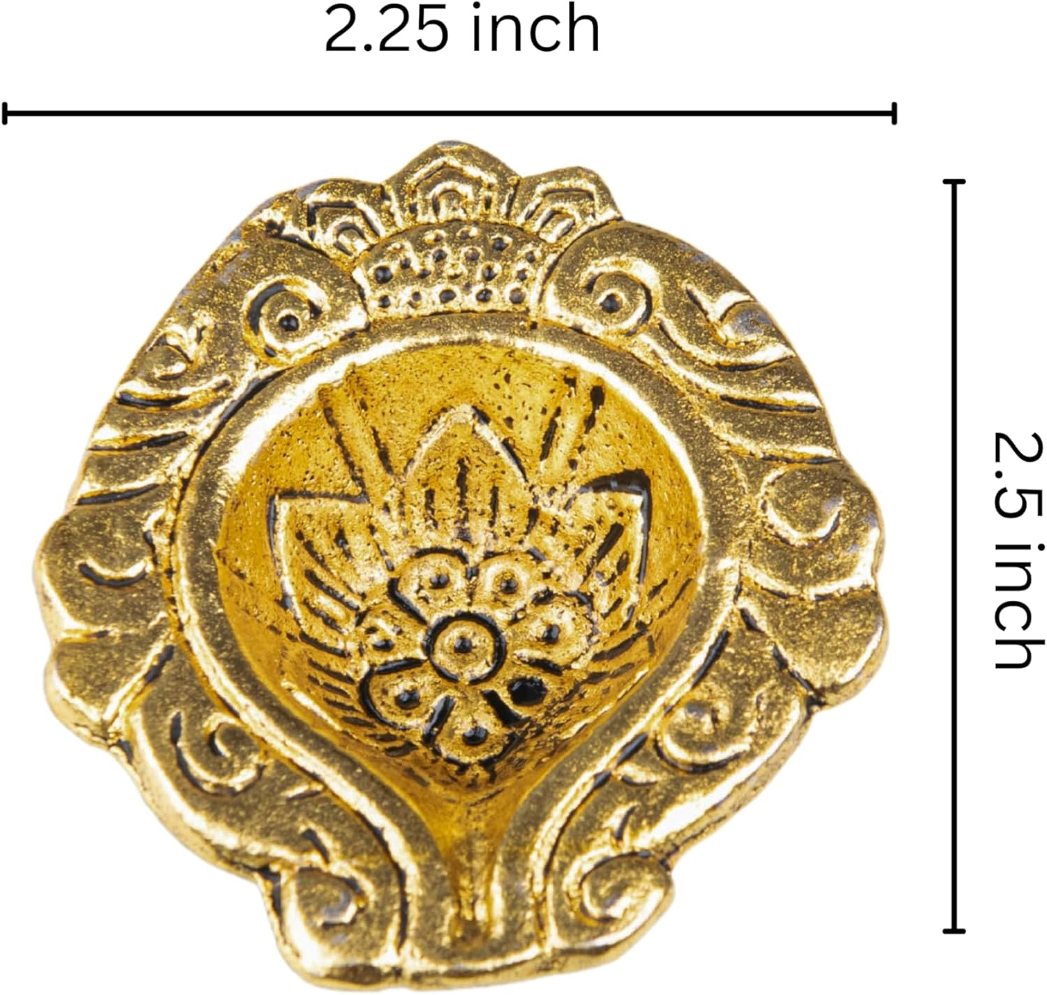 Wonder Care Metal Gold Oil Lamps for Diwali Decorations for Home Diya | Decor for Diwali with Diya Set | Diwali for Pooja ,Return Gift for Friends, Family Indian Diya Lamp Diwali Diya 40 Piece Set image number 3