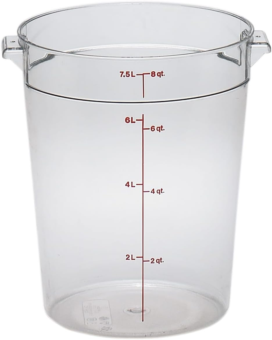 Camwear Polycarbonate round Food Storage Containers 12 Quart Clear