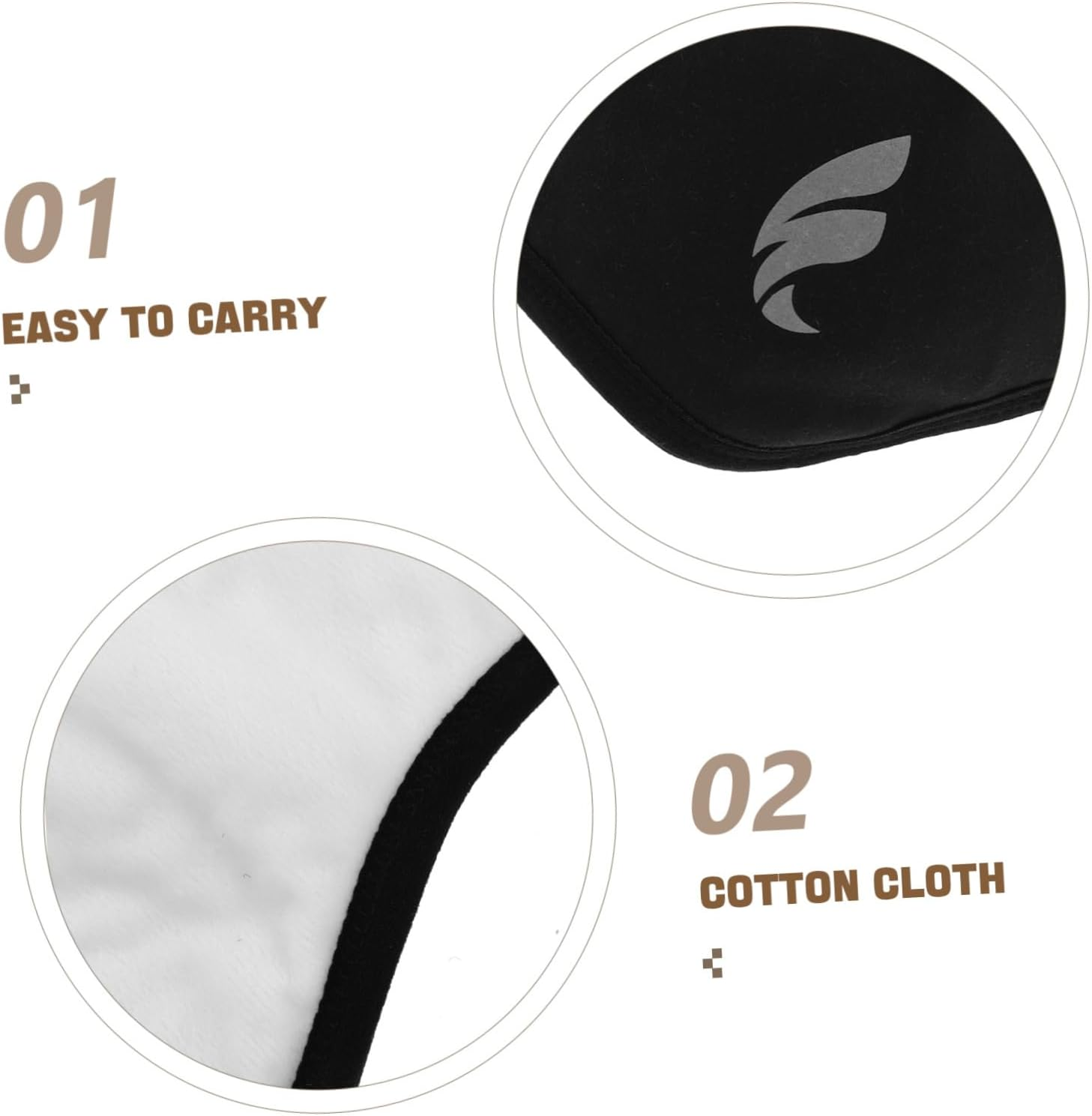 TEHAUX Noise Cancelling Sleep Earmuffs Headband with Soft Eye Cover for Men Women Comfortable Soundproof Ear Covers for Studying Sleeping Relaxation Warm Winter Noise Reduction - Black image number 5