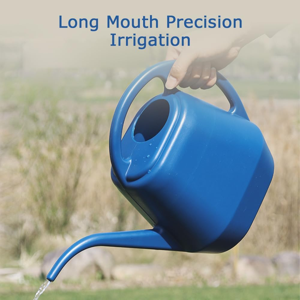 4L Gardening Watering Can with Durable Material, Durable Plastic Long Spout Watering Kettle, Portable Plant Watering Can, Large Plastic Watering Can for Garden Flowers Plants image number 4