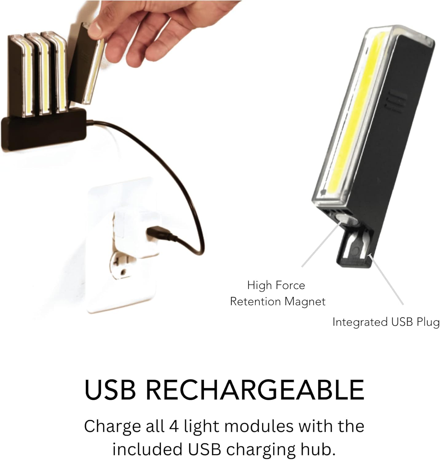 REDSHIFT ARCLIGHT PRO Flat Bicycle Pedals with LED Lights, Auto On-Off, 36+ Hr Battery, USB Rechargeable, Weatherproof, Flat Aluminum Bike Pedal with 9/16In Steel Spindle and Traction Pins image number 2