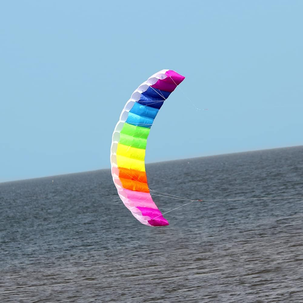 1/1.4/2/2.7M Flying Line Wing Kite Stunt Power Kite Soft Giant Flying Kite Sports B Kite 2 Meters image number 2