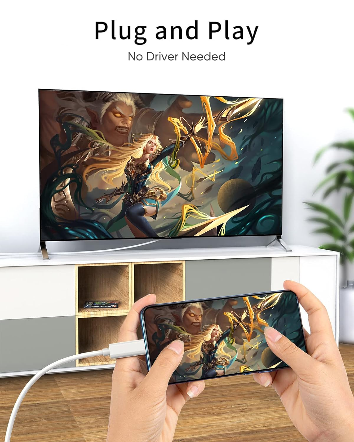 USB C to HDMI Cable for Home Office 4K@60Hz | 3Ft /0.9M, Cablecreation Type C to HDMI Thunderbolt 3 Compatible for Macbook Pro, Macbook Air/Ipad Pro2020 2019, Surface Go, Galaxy S20/10/9/8, LG V30 image number 3