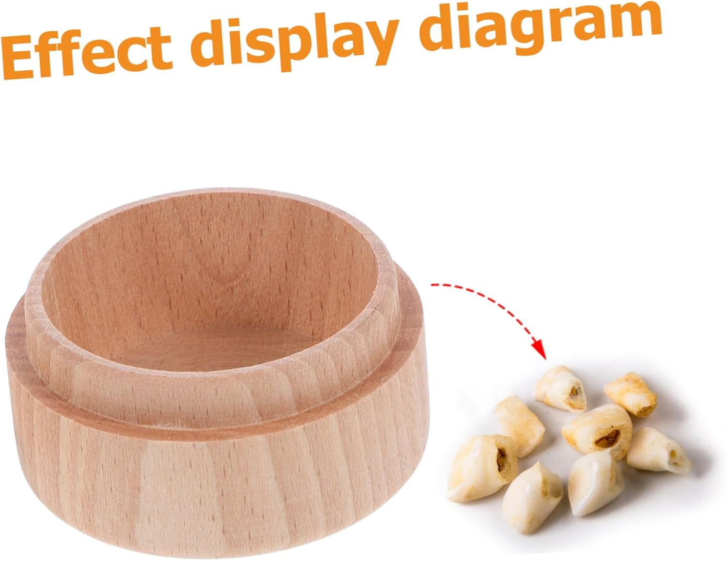 ULTECHNOVO Small Wooden Storage Box for Boys and Girls Teeth Hair Fairy Keepsake Collection image number 1