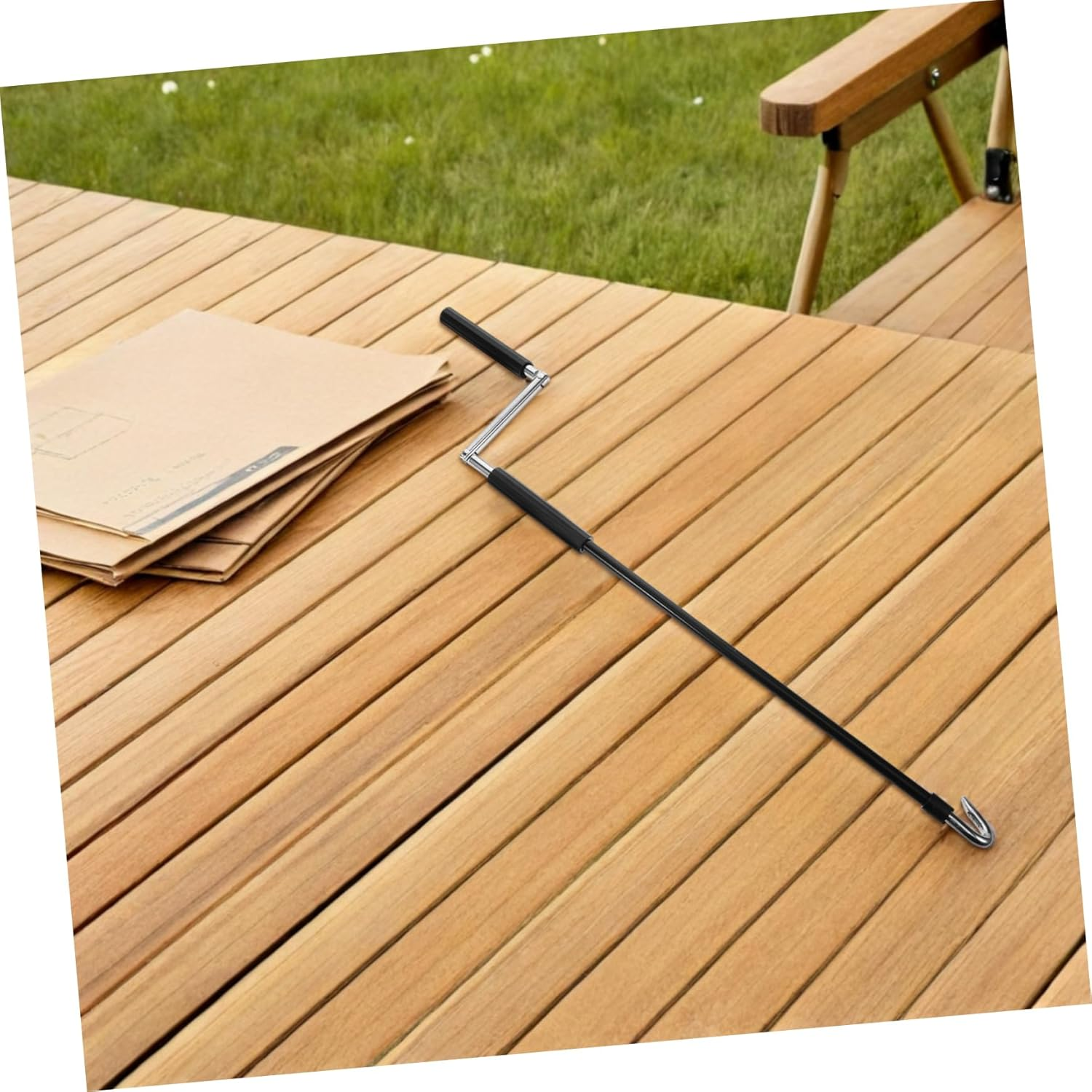 Kisangel Heavy-Duty Manual Awning Crank Handle Outdoor Shade Canopy Universal Replacement Wand Awning Manual Wand for Rv Awnings Retraction image number 1