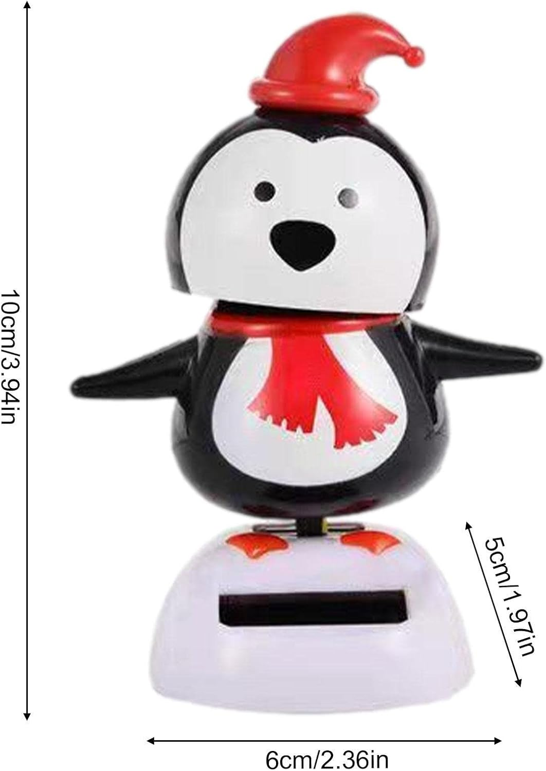 Solar Powered Dancing Toys - 1/4 Swing Figurines Toys for Car Dashboard Decorations, Figures Elk Santa Snowman Figure Solar Toys for Home Car Window Ornaments image number 3