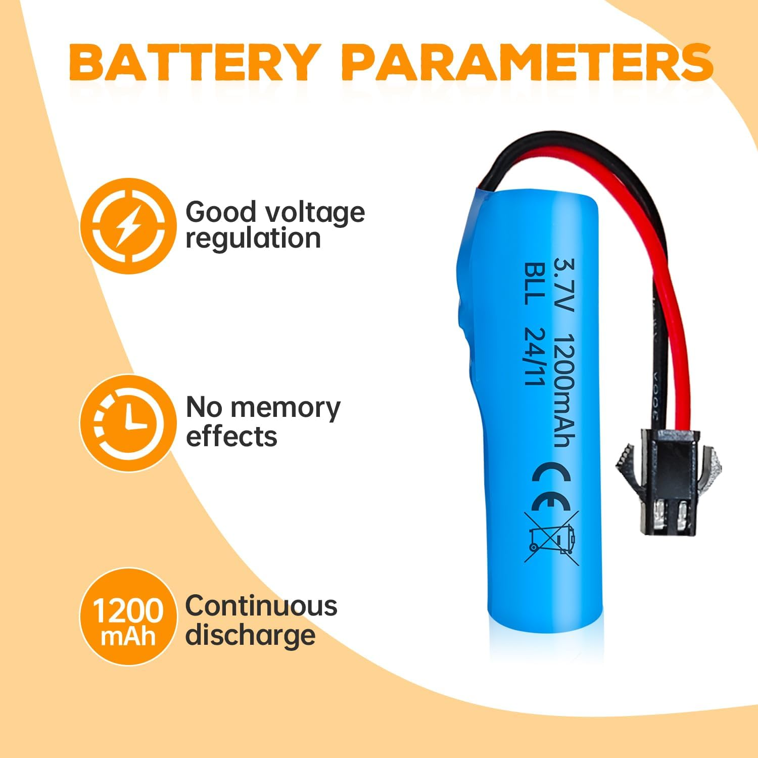 Fytoo 2PCS 3.7V 1200Mah Li Ion Battery SM-2P Plug with USB Charger Suitable for Double-Sided Remote Control Stunt Truck RC Car DE68 DE44 DE45 DE58 DE49 DE57 DE70 Toy Car Battery image number 4