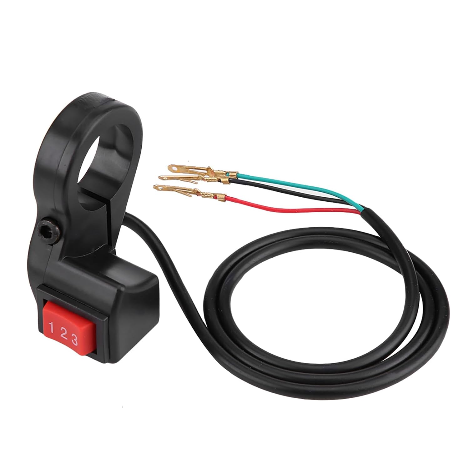 3 Speed Handlebar Electric Module Switch Shift, 22Mm 7/8In for Motorcycle, E Bike, Scooter